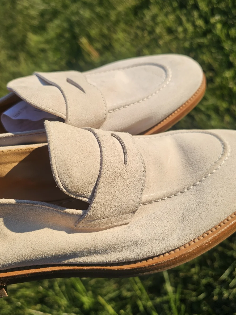 Brunello Cucinelli Suede Loafers Slip On Moccasin Dress Shoe Mens Size 42